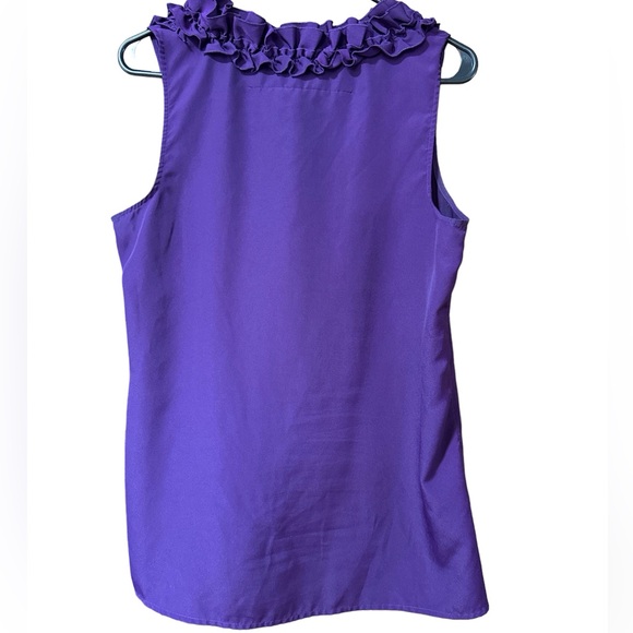 New York & Co. Purple ruffle blouse - Picture 3 of 3